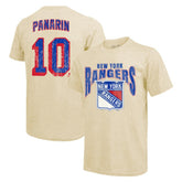 Artemi Panarin New York Rangers Majestic Threads Dynasty Name & Number Tri-Blend T-Shirt Cream