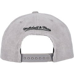 Chicago White Sox Male Adult Corduroy Snapback Hat Gray | Mitchell & Ness
