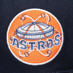 Houston Astros Double Up Snapback Hat Navy | Mitchell & Ness