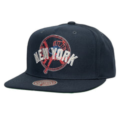 New York Yankees Double Up Snapback Hat Navy | Mitchell & Ness