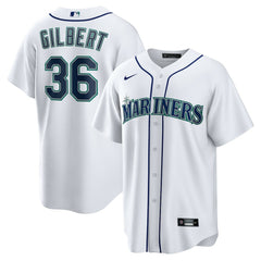 Logan Gilbert Seattle Mariners Home Replica Jersey White | Nike