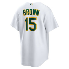 Seth Brown Athletics Home Replica Jersey - White