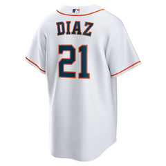 Yainer Diaz Houston Astros Home Replica Jersey - White