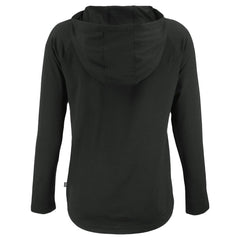 Cincinnati Reds Cutter & Buck Women's Cooperstown Collection Coastline Epic Comfort Eco Recycled Hoodie Raglan Long Sleeve T-Shirt Black
