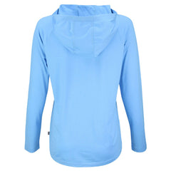 Kansas City Royals Cutter & Buck Women's Coastline Epic Comfort Eco Recycled Hoodie Raglan Long Sleeve T-Shirt Powder Blue