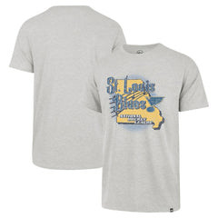 St. Louis Blues '47 Regional Localized Franklin T-Shirt Gray
