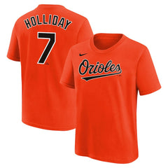 Jackson Holliday Baltimore Orioles Youth Name & Number T-Shirt Orange | Nike
