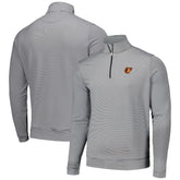 Baltimore Orioles Peter Millar Perth Sugar Stripe Performance Quarter-Zip Top Black