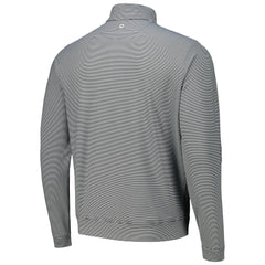 Cincinnati Reds Peter Millar Perth Sugar Stripe Performance Quarter-Zip Top Black