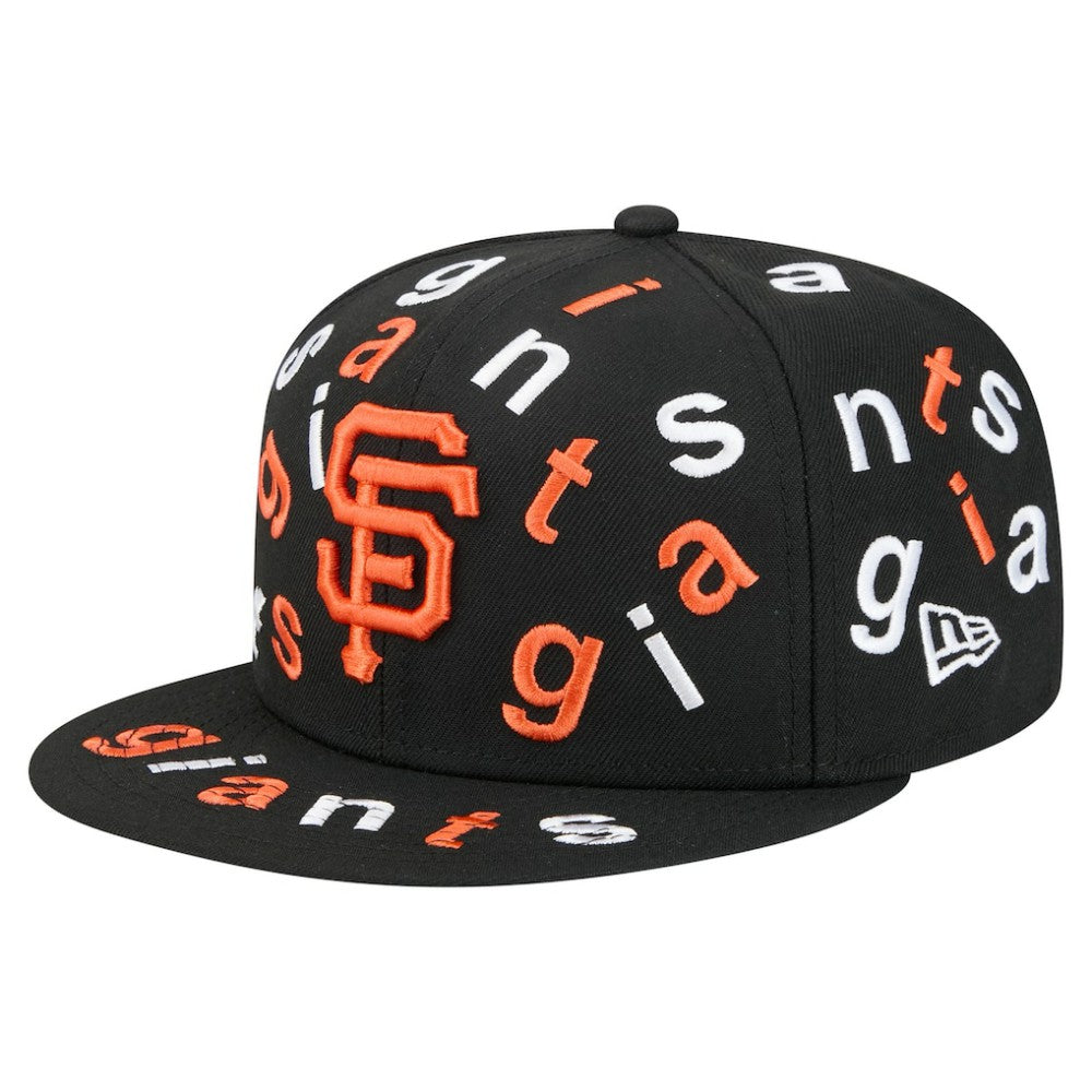 San Francisco Giants Team Confetti 59FIFTY Fitted Hat Black | New Era