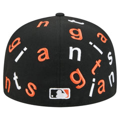 San Francisco Giants Team Confetti 59FIFTY Fitted Hat Black | New Era