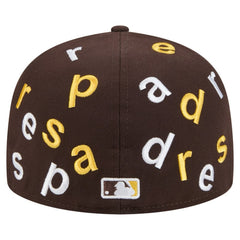 San Diego Padres Team Confetti 59FIFTY Fitted Hat Brown | New Era