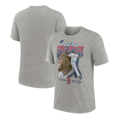 David Ortiz Boston Red Sox Cooperstown Collection Player Local T-Shirt Heather Gray | Nike