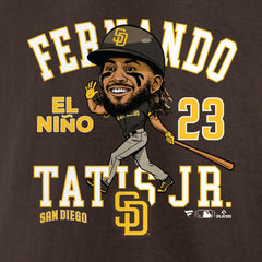 Fernando Tatis Jr. San Diego Padres Hometown Caricature T-Shirt Brown
