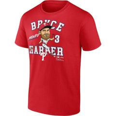 Bryce Harper Philadelphia Phillies Hometown Caricature T-Shirt Red