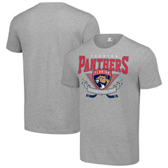 Florida Panthers Starter Team Logo Graphic T-Shirt Heather Gray