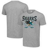 San Jose Sharks Starter Team Logo Graphic T-Shirt Heather Gray