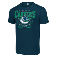 Vancouver Canucks Starter Team Logo Graphic T-Shirt Navy
