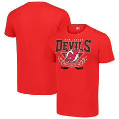 New Jersey Devils Starter Team Logo Graphic T-Shirt Red