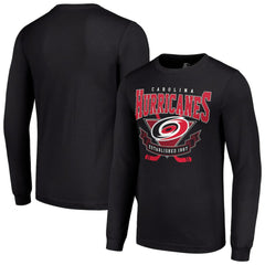 Carolina Hurricanes Starter Team Logo Graphic Long Sleeve T-Shirt Black