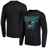 San Jose Sharks Starter Team Logo Graphic Long Sleeve T-Shirt Black