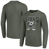 Dallas Stars Starter Team Logo Graphic Long Sleeve T-Shirt Olive