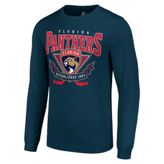 Florida Panthers Starter Team Logo Graphic Long Sleeve T-Shirt Navy