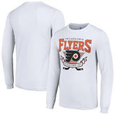 Philadelphia Flyers Starter Team Logo Graphic Long Sleeve T-Shirt White