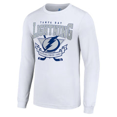 Tampa Bay Lightning Starter Team Logo Graphic Long Sleeve T-Shirt White