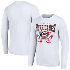 Carolina Hurricanes Starter Team Logo Graphic Long Sleeve T-Shirt White