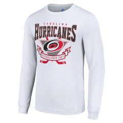 Carolina Hurricanes Starter Team Logo Graphic Long Sleeve T-Shirt White