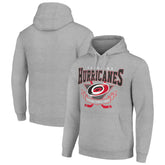 Carolina Hurricanes Starter Team Logo Graphic Fleece Tri-Blend Pullover Hoodie Heather Gray