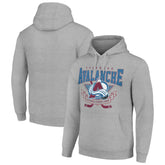 Colorado Avalanche Starter Team Logo Graphic Fleece Tri-Blend Pullover Hoodie Heather Gray
