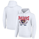 Florida Panthers Starter ‘80s Inspired Team Logo Graphic Pullover Hoodie White