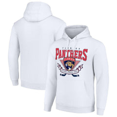 Florida Panthers Starter ‘80s Inspired Team Logo Graphic Pullover Hoodie White