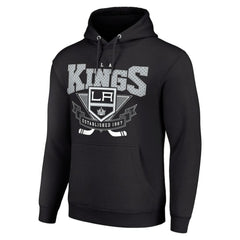 Los Angeles Kings Starter Team Logo Graphic Fleece Tri-Blend Pullover Hoodie Black