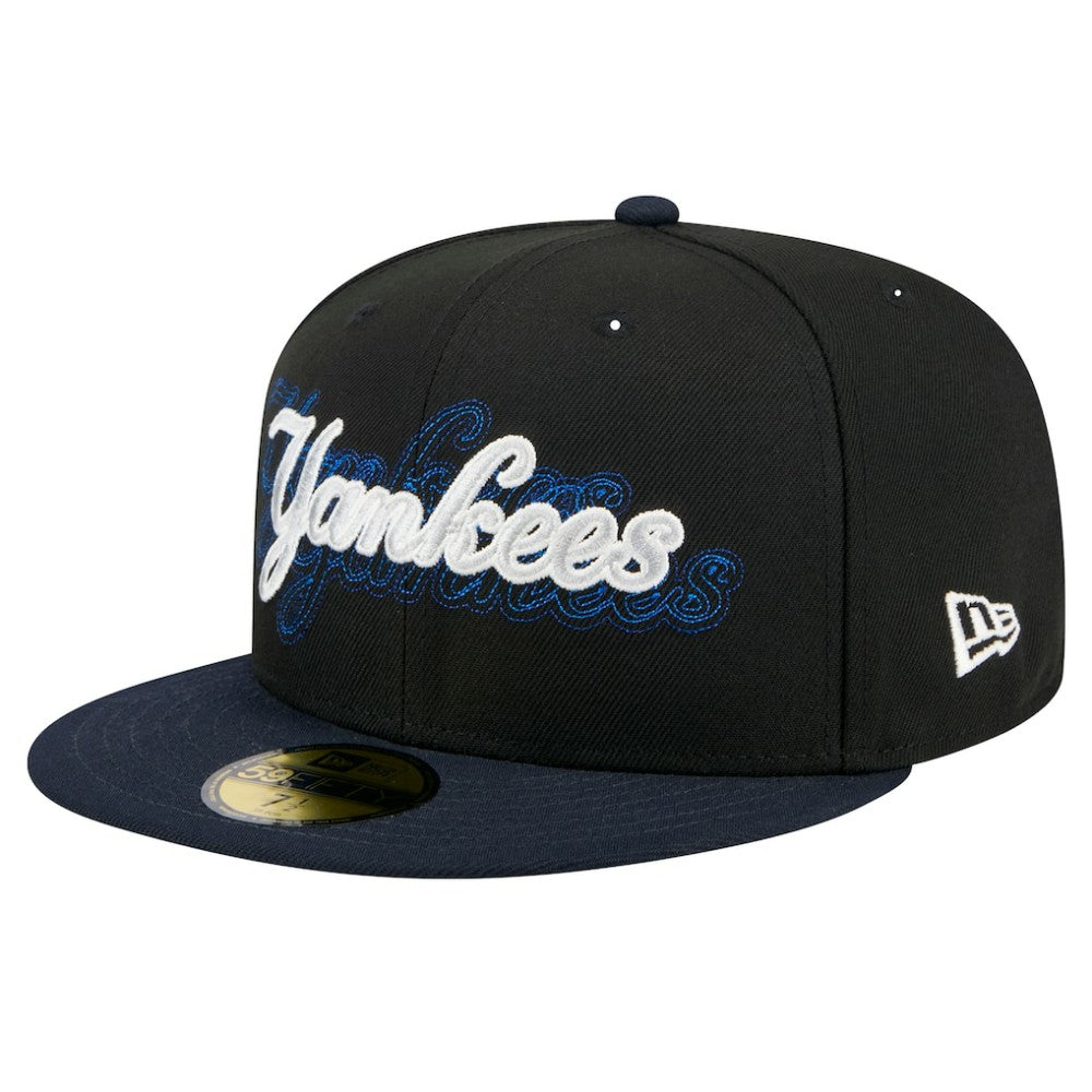 New York Yankees Shadow Stitch 59FIFTY Fitted Hat Black | New Era