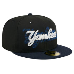 New York Yankees Shadow Stitch 59FIFTY Fitted Hat Black | New Era
