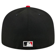 Atlanta Braves Shadow Stitch 59FIFTY Fitted Hat Black | New Era