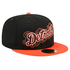 Detroit Tigers Shadow Stitch 59FIFTY Fitted Hat Black | New Era