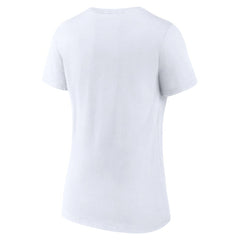 Los Angeles Dodgers Women's West Coast Baseball V-Neck T-Shirt White