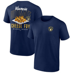 Milwaukee Brewers Cheese Fry T-Shirt Navy