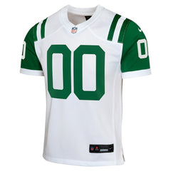 New York Jets Youth Classic Alternate Custom Replica Jersey - White