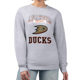 Anaheim Ducks G-III 4Her by Carl Banks Women's Team Logo Tri-Blend Fleece Pullover Sweatshirt Heather Gray