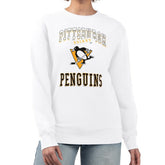 Pittsburgh Penguins G-III 4Her by Carl Banks Women's Team Logo Tri-Blend Fleece Pullover Sweatshirt White
