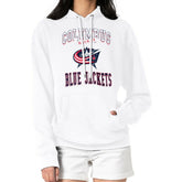 Columbus Blue Jackets G-III 4Her by Carl Banks Women's Team Logo Tri-Blend Fleece Pullover Hoodie White