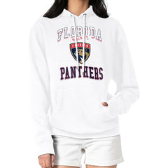 Florida Panthers G-III 4Her by Carl Banks Women's Team Logo Tri-Blend Fleece Pullover Hoodie White