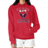 Washington Capitals G-III 4Her by Carl Banks Women's Team Logo Tri-Blend Fleece Pullover Hoodie Red
