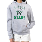 Dallas Stars G-III 4Her by Carl Banks Women's Team Logo Tri-Blend Fleece Pullover Hoodie Heather Gray