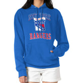 New York Rangers G-III 4Her by Carl Banks Women's Team Logo Tri-Blend Fleece Pullover Hoodie Blue